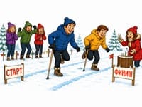 Подвижный конкурс на улице, хромые