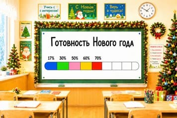 Сценарий нового года в школе, шкала праздника
