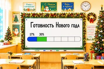 Шкала готовности Нового года, сценарий для класса